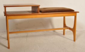 RETRO VINTAGE 1970S TEAK WOOD TELEPHONE TABLE