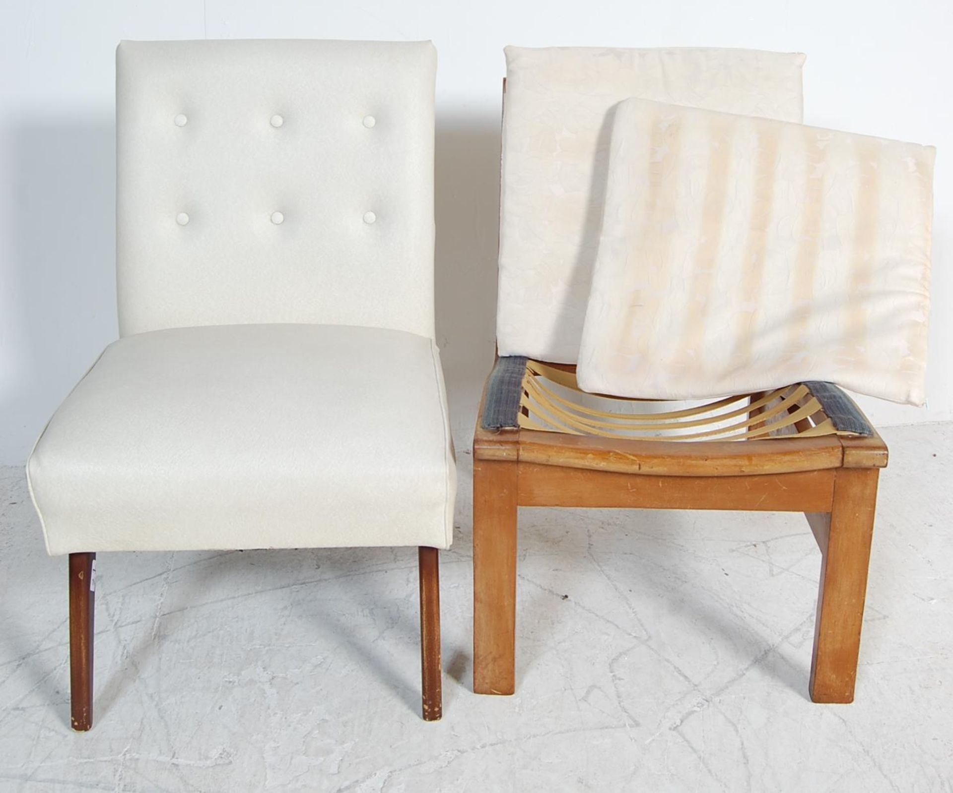 20TH CENTURY DANISH INSPIRED BEDROOM CHAIR - Image 5 of 5