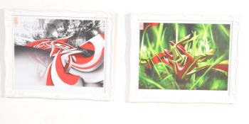 PAIR OF BRISTOL URBAN ART GRAFFITI PRINTS AFTER ZASE.