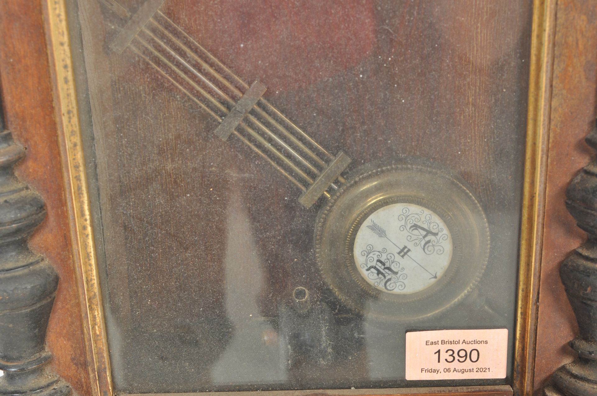20TH CENTURY MAHOGANY VIENNA REGULATOR WALL CLOCK - Image 4 of 6