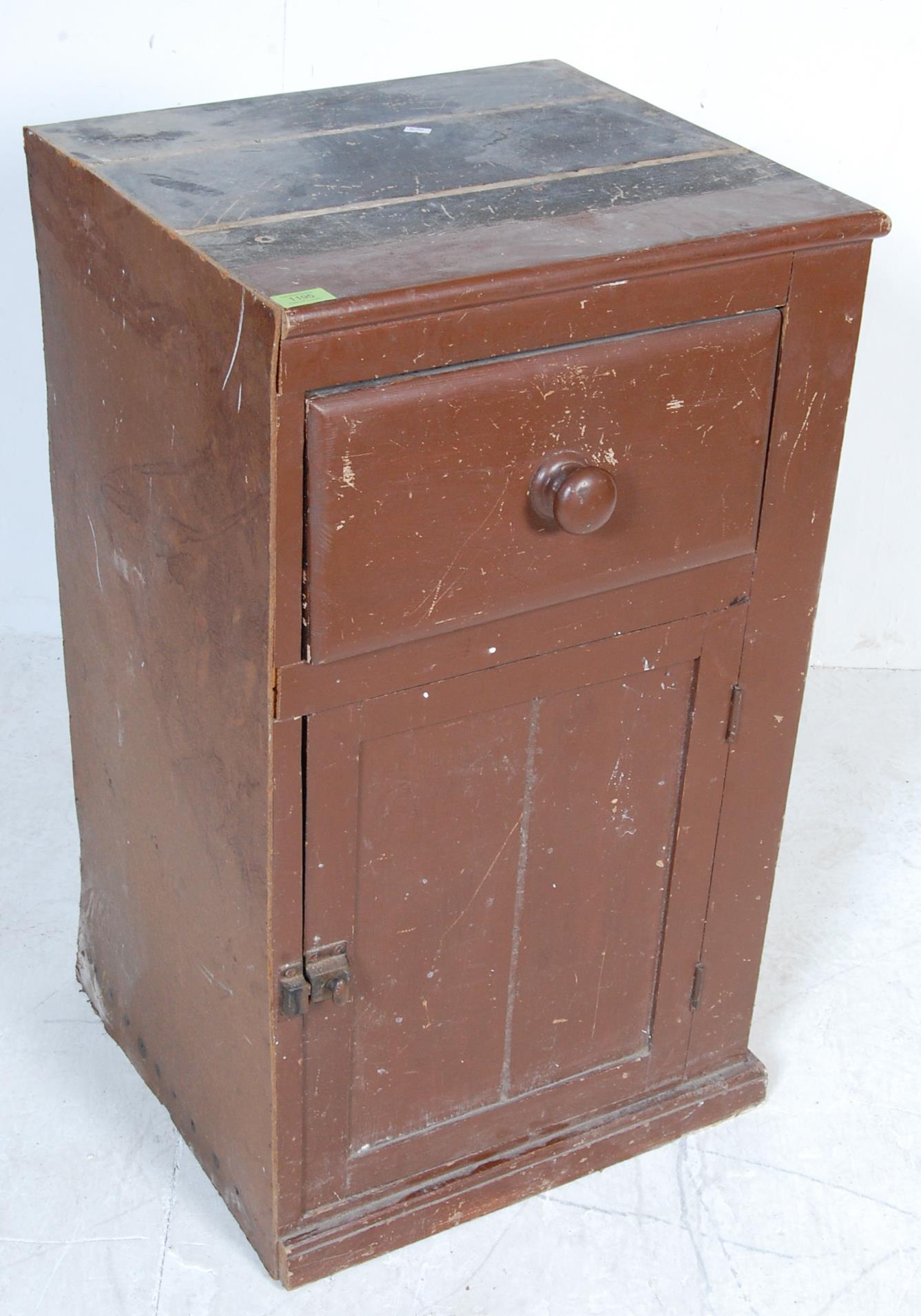 VICTORIAN 19TH CENTURY PAINTED PEDESTAL CABINET - Image 2 of 6