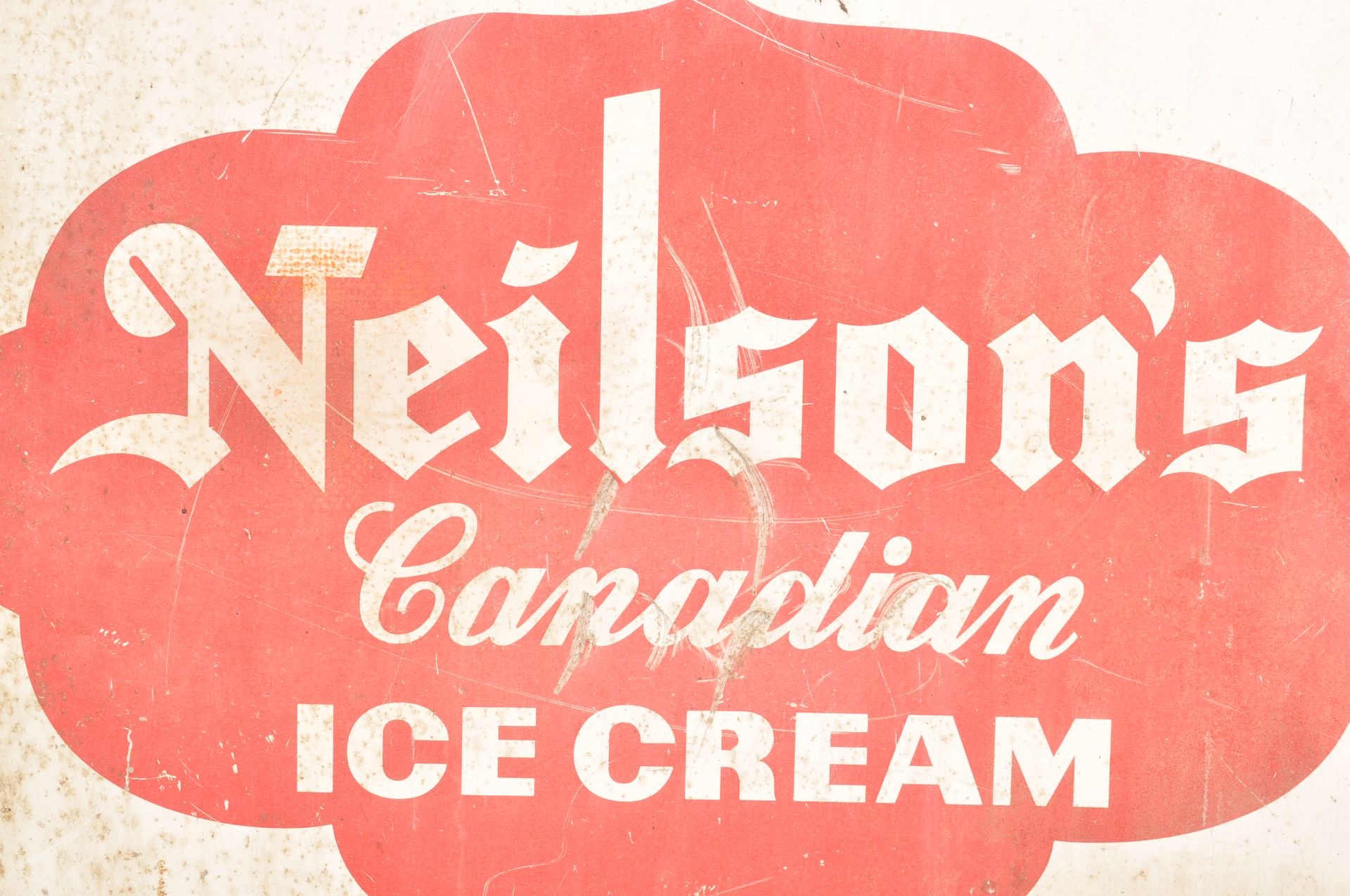 1970S 20TH CENTURY SINGLE SIDE NEILSON’S CANADIAN ICE CREAM SIGN - Image 2 of 4