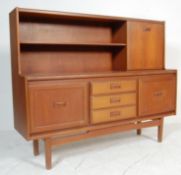 WILLIAM LAWRENCE VINTAGE 1970'S TEAK WOOD HIGHBOARD CREDENZA