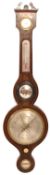 GEORGE III ROSEWOOD BANJO BAROMETER