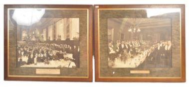 OF LOCAL INTEREST - TWO LARGE SEPIA FRAMED PHOTOGRAPHS