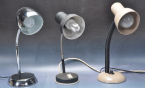 COLLECTION OF THREE RETRO VINTAGE INDUSTRIAL LAMPS