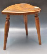 20TH CENTURY ARTS AND CRAFTS WOODEN MILKING STOOL