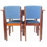 GORDON RUSSELL OF BROADWAY VINTAGE WALNUT DINING SUITE