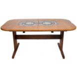 GANGSO MOBLER - MID CENTURY TILE TOPPED DINING TABLE