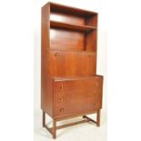 20TH CENTURY TEAK WOOD HIGH BACK BUREAU BY TURNIDGE