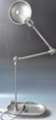 LATE 20TH CENTURY INDUSTRIAL ALUMINIUM DESK LAMP.