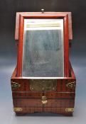 20TH CENTURY CHINESE LACQUER & BRASS BOUND CASKET