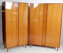 LEBUS - TWO SATINWOOD WARDROBES