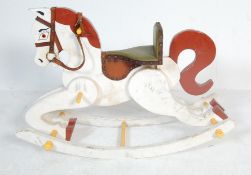 VINTAGE 1970S 20TH CENTURY HAND MADE ROCKING HORSE