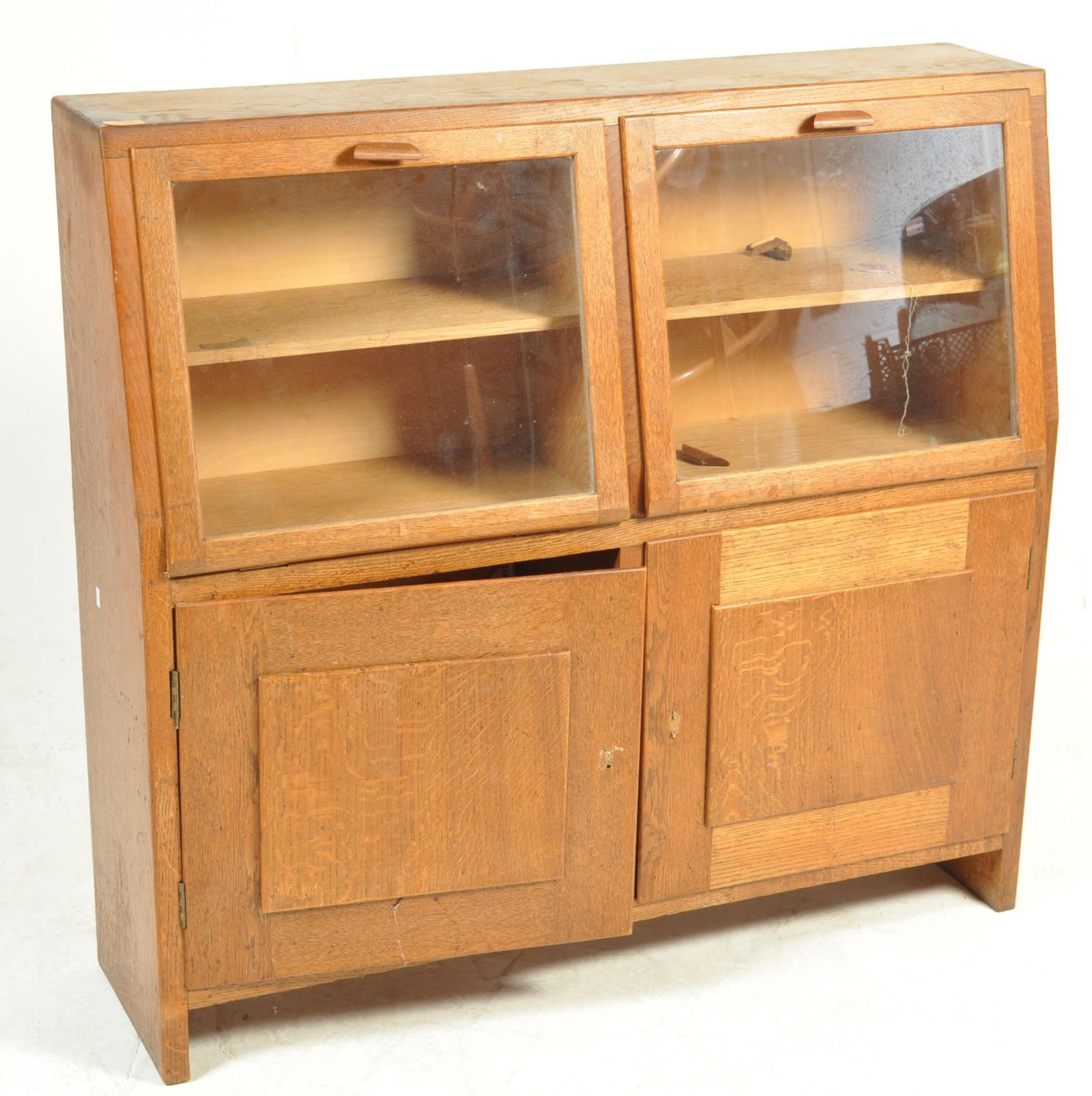 MID 20TH CENTURY DISPLAY CABINET/ BOOKCASE - Image 2 of 9