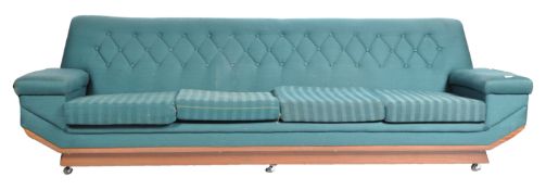 LARGE 1960'S RETRO DANISH FOUR SEATER SOFA SETTEE