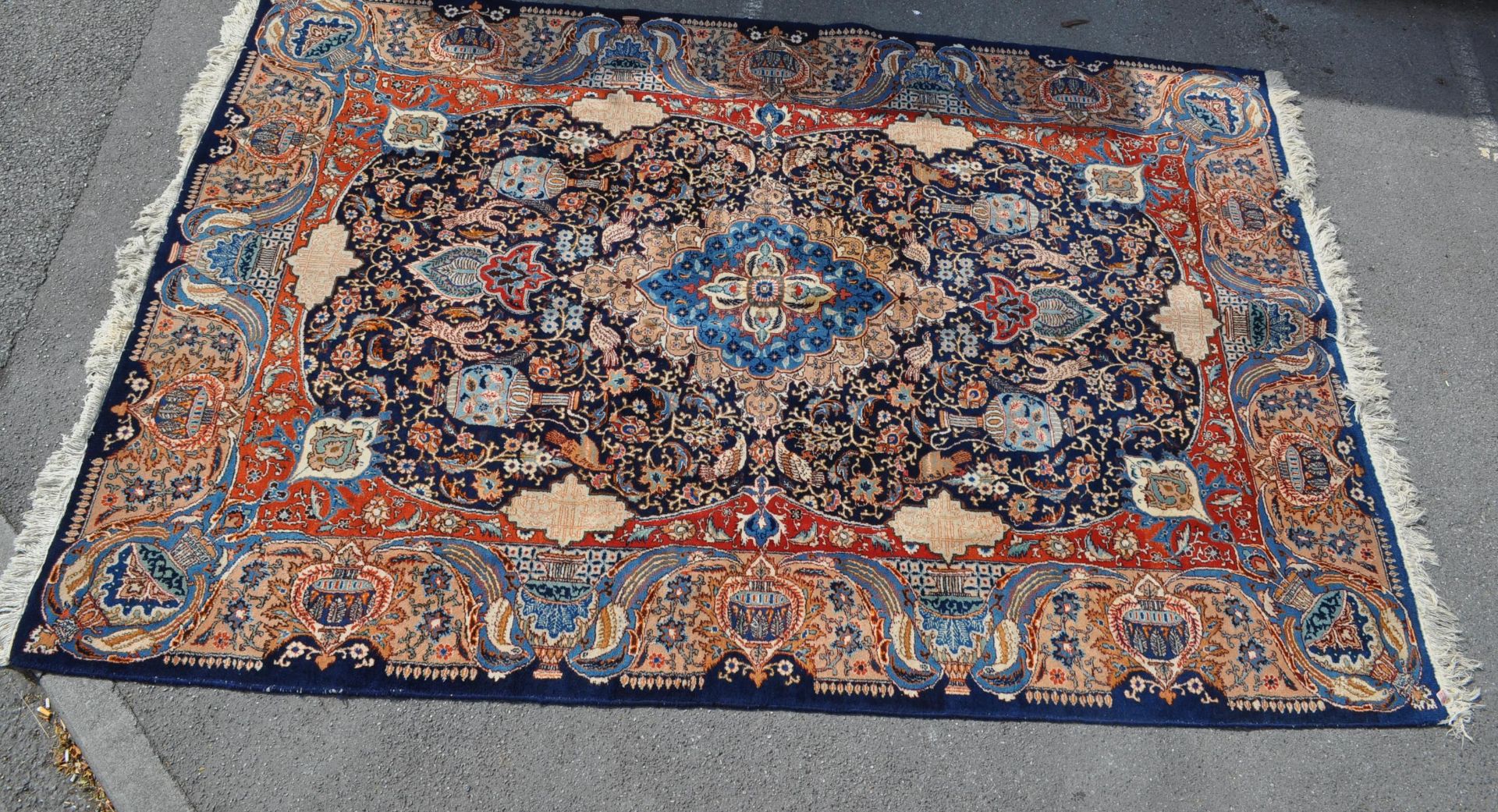 20TH CENTURY PERSIAN ISLAMIC KASHMAR CARPET RUG