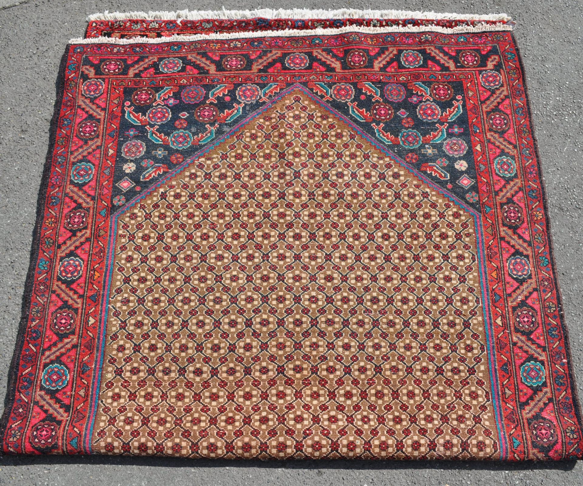 20TH CENTURY PERSIAN ISLAMIC KOLJAI CARPET RUG - Bild 7 aus 7