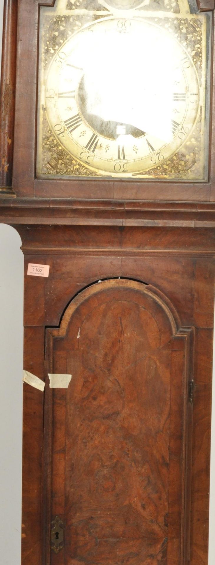 GEORGE III WALNUT LONG CASE GRANDFATHER CLOCK BY THOMAS MOORE IPSWICH - Image 3 of 6