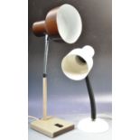 TWO RETRO VINTAGE 20TH CENTURY WORK DESK LAMPS