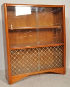 RETRO VINTAGE 20TH CENTURY CIRCA 1970S TEAK WOOD DISPLAY CABINET