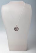 STAMPED STERLING SILVER SAGITARIUS ZODIAC NECKLACE.