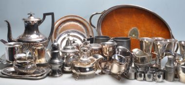 COLLECTION OF VINTAGE 20TH CENTURY SILVER PLATE ITEMS