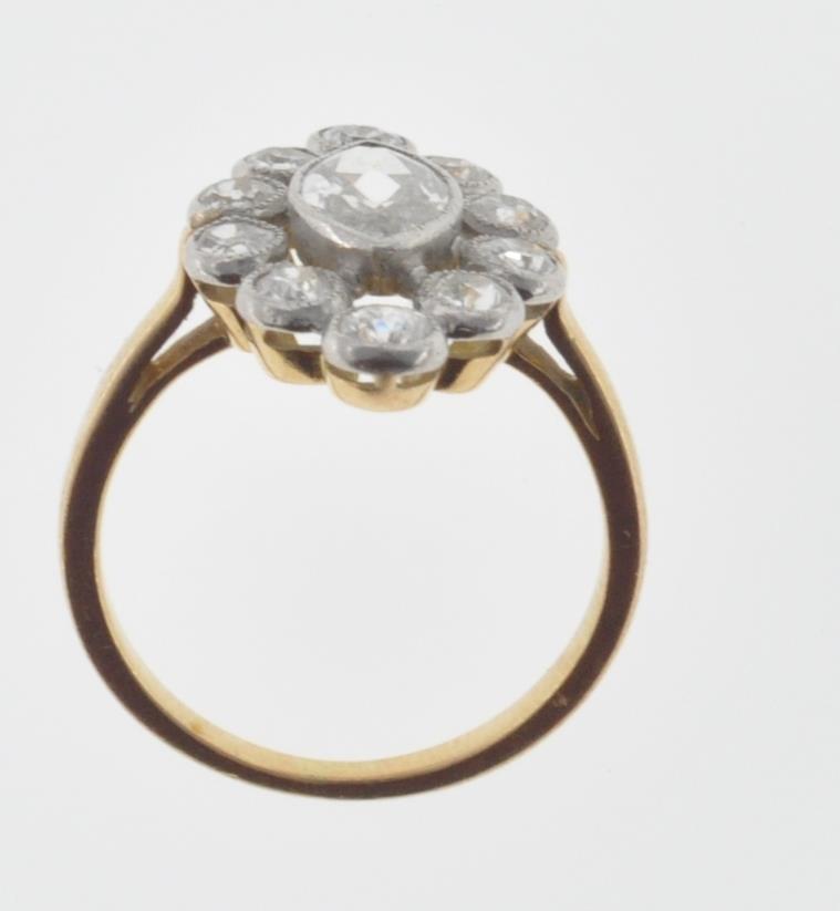 FRENCH GOLD AND DIAMOND MARQUISE RING - Image 6 of 6