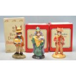 GROUP OF THREE ROYAL DOULTON BUNNYKINS FIGURES.