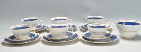 COLLECTION OF NEW CHELSEA STAFFORDSHIRE TEA SERVICE.