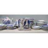 LARGE COLLECTION OF 20TH CENTURY BLUE AND WHITE CERAMIC DINNER WARE