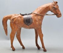 ANTIQUE STYLE LEATHER HORSE FIGURE IN THE LIBERTY MANNER