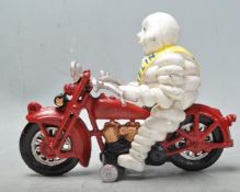 VINTAGE STYLE CAST IRON POLYCHROME MICHELIN MAN FIGURINE