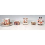 SIX PIECES OF ROYAL CROWN DERBY CERAMICS