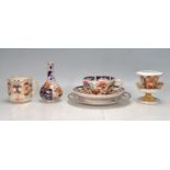 SIX 19TH CENTURY CROWN DERBY CERAMIC ITEMS