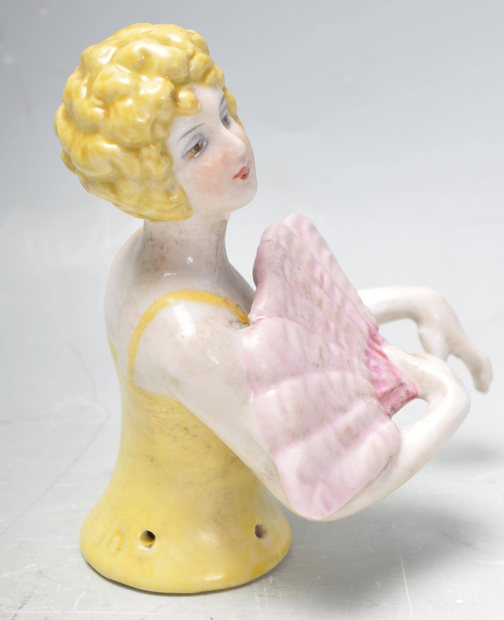1920S STYLE CERAMIC PIN DOLL.