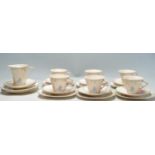 20TH CENTURY ART DECO BURSLEM MOORLAND PATTERN TEA SERVICE