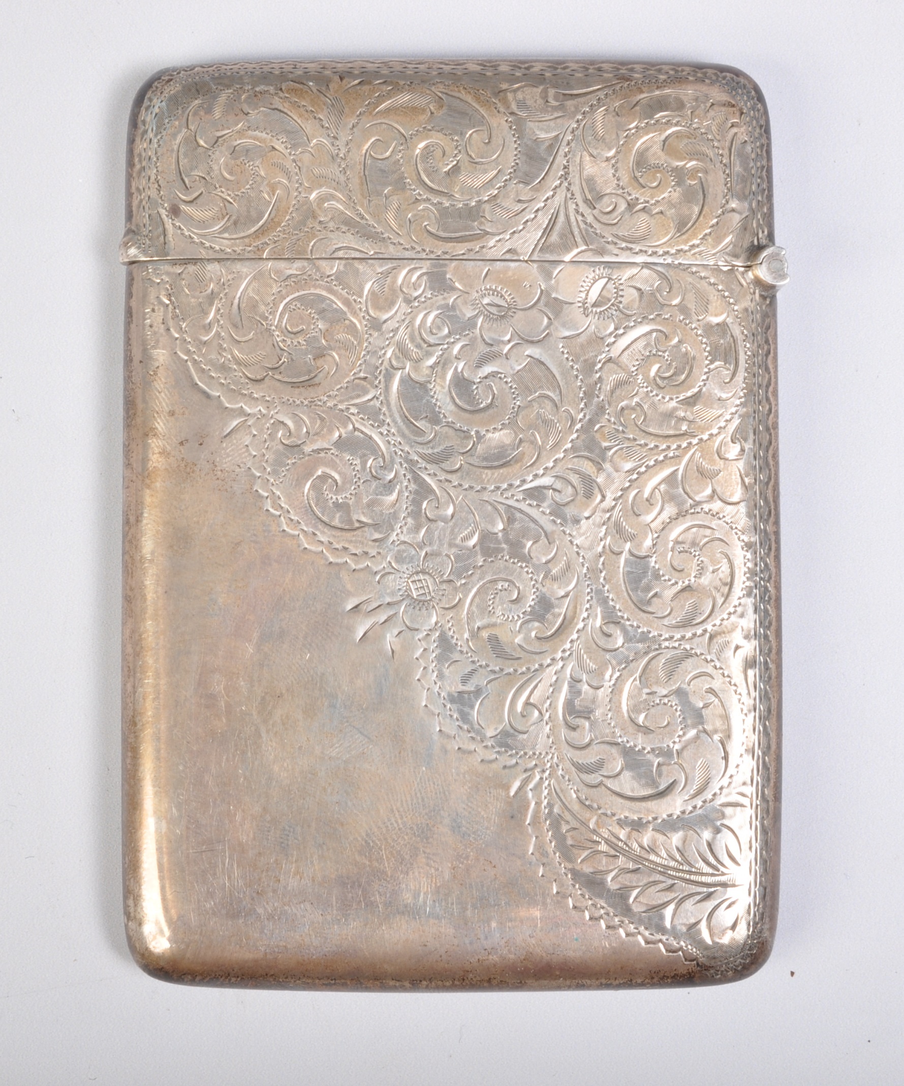 1907 BIRMINGHAM SILVER HALLMARKED CARD CASE / CIGARETTE CASE - Image 2 of 5