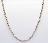 9CT GOLD BELCHER LINK NECKLACE CHAIN
