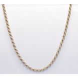 9CT GOLD BELCHER LINK NECKLACE CHAIN