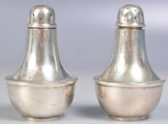 PAIR OF JOSEPH GLOSTER SILVER CONDIMENTS