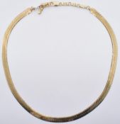 14CT GOLD FLAT SNAKE CHAIN NECKLACE