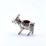 STERLING SILVER GOAT PIN CUSHION