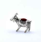 STERLING SILVER GOAT PIN CUSHION