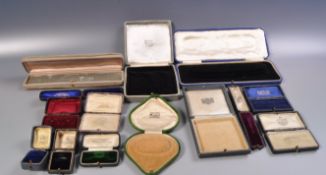 GROUP OF VICTORIAN AND LATER JEWELLERY BOXES