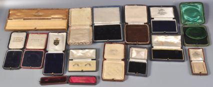 GROUP OF VICTORIAN AND LATER JEWELLERY BOXES