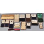 GROUP OF VICTORIAN AND LATER JEWELLERY BOXES