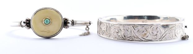 HALLMARKED 925 SILVER BANGLE BRACELET