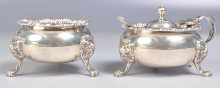 PAIR OF 1970'S NAYLOR BROTHERS SILVER CONDIMENTS