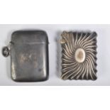 LATE VICTORIAN SILVER VESTA CASE WITH ANOTHER